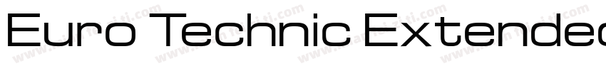 Euro Technic Extended字体转换